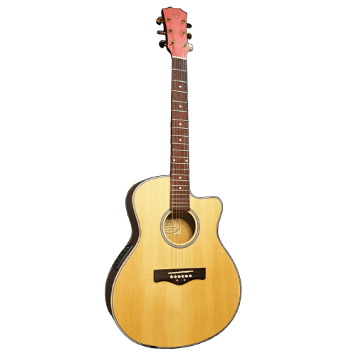 JMJ JQ-01E Cutaway Acoustic-Electric Guitar